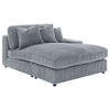 Blaine Upholstered Reversible Chaise Sectional Sofa Fog — product view 10