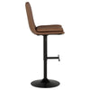 Eldridge Faux Leather Upholstered Adjustable Bar Stool Coffee — product view 10