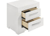 Ives 2-drawer Nightstand Bedside Table White High Gloss — product view 10