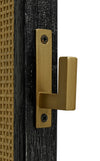 Arini Cane Weave Full Length Standing Floor Mirror Black — product view 10