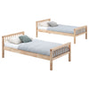 Dakota Wood Twin Over Twin Bunk Bed Natural — product view 10