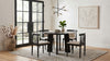 Strouse 47-inch Round Wood Dining Room Table Black — product view 10