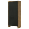 Adina 77-inch Tall Display Cabinet Distressed Light Brown — product view 10