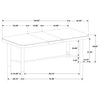 Arini 7-piece Extension Leaf Dining Table Set Sand Wash — product view 10