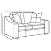 Ashlyn Fabric Upholstered Track Arm Loveseat Sand — product view 10
