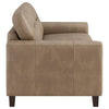 Scotland 2-piece Faux Leather Upholstered Sofa Set Brown — product view 10