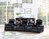 Cyrus Upholstered Track Arm Recliner Black — product view 10