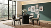 Hamlyn 47-inch Round Wood Dining Room Table Black — product view 10
