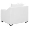 Ashlyn 3-piece Upholstered Sloped Arm Sofa Set White — product view 11