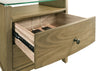 Granada 2-drawer Glass Top Nightstand Natural Pine — product view 11