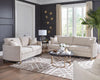Corliss Upholstered Curved Track Arm Sofa Beige — product view 11