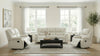 Camila Upholstered Motion Reclining Sofa White — product view 11