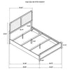 Cavelle 51-inch Upholstered Queen Panel Bed Black — product view 11
