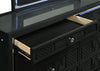 Lorient 8-drawer LED Dresser with Mirror Black — product view 11