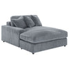 Blaine Upholstered Reversible Chaise Sectional Sofa Fog — product view 11