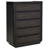 Leandro 5-piece Queen Bedroom Set Burnished Black — product view 11