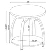 Dacre 2-piece Round Coffee and End Table Set Greige — product view 11