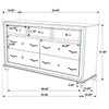 Barzini 7-drawer Dresser White — product view 11