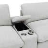 Collins Upholstered Modular Storage Console Grey — product view 11