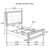 Atlas 64-inch Queen Upholstered Panel Bed Grey and Dark Oak — product view 11