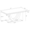 Kerwin 5-piece Rectangular Dining Table Set Grey and Chrome — product view 11
