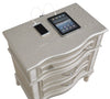 Evangeline 3-drawer Nightstand Silver Oak — product view 11
