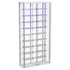 Montara Tempered Glass Wine Storage LED Curio Cabinet Chrome — product view 11