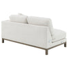 Geneva Boucle Upholstered Sectional Chaise Sofa Sand — product view 11