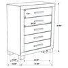 Woodmont 5-drawer Bedroom Chest Rustic Golden Brown — product view 11