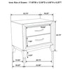 Watson 2-drawer Nightstand Grey Oak — product view 11