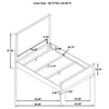 Gracemont 57-inch Queen Panel Bed Grey and White — product view 11