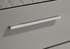Ives 5-drawer Bedroom Chest of Drawers Grey High Gloss — product view 11