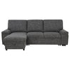 Demko Sleeper Sectional Sofa with Speaker and Storage Chaise Granite — product view 11