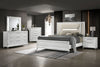 Marmore 64-inch Queen Panel Bed LED Headboard White — product view 11