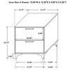Kendall 2-drawer Nightstand White — product view 11