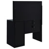 Flora 2-drawer Vanity Set with LED Mirror Black High Gloss — product view 11