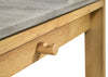 Besler 47-inch SmartTop Writing Desk with Shelf Cement and Natural — product view 11
