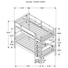 Dakota Wood Twin Over Twin Bunk Bed Natural — product view 11