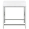 Eliza Vanity Set with Lighting & Stool White and Chrome — product view 11