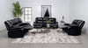 Camila Upholstered Motion Reclining Sofa Black — product view 12