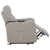 Dayes Upholstered Power Lift Recliner Chair Taupe — product view 12