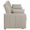 Portland Boucle Upholstered Sleeper Sofa Bed Latte — product view 12