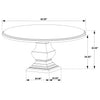 Twyla 7-piece Round Wood Dining Room Table Set Dark Cocoa — product view 12
