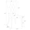 Kerwin Velvet Upholstered Dining Side Chair Grey (Set of 2) — product view 12