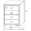 Brantford 4-drawer Bedroom Chest Coastal White — product view 12