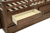 Carlsbad Wood Twin Captains Bed With Trundle Medium Brown — product view 12