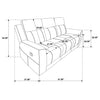 Brentwood Upholstered Motion Reclining Sofa Dark Charcoal — product view 12