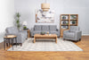 Bowen Upholstered Track Arm Tufted Loveseat Grey — product view 12