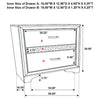 Miranda 3-drawer Nightstand Bedside Table White — product view 12