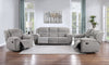 Gilson Chenille Upholstered Reclining Sofa Grey — product view 12